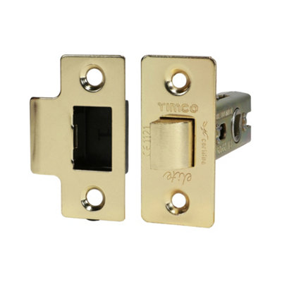 Timco - Tubular Latch - Electro Brass (Size 67 case / 45 backset - 1 Each)