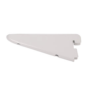 Timco - Twin Slot Shelf Bracket - White (Size 120mm - 1 Each)