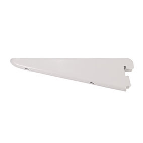 Timco - Twin Slot Shelf Bracket - White (Size 170mm - 1 Each)