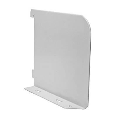 Timco - Twin Slot Shelf End - White (Size 150mm - 1 Each)