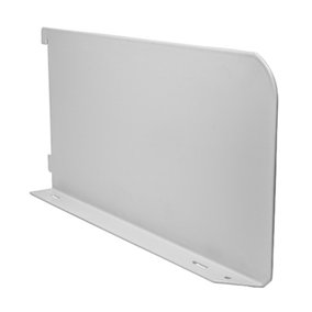 Timco - Twin Slot Shelf End - White (Size 300mm - 1 Each)