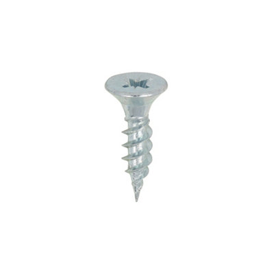 TIMCO Twin-Threaded Countersunk Silver Woodscrews - 10 x 3/4 (200pcs)