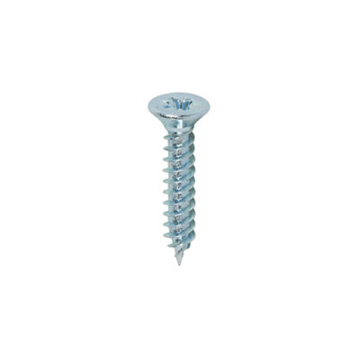 TIMCO Twin-Threaded Countersunk Silver Woodscrews - 4 x 5/8 (200pcs)