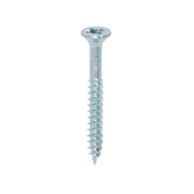 TIMCO Twin-Threaded Countersunk Silver Woodscrews - 6 x 1 1/4 (200pcs)