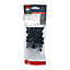 Timco - Two Piece Screw covers - Black (Size To fit 3.5 to 4.2 Screw - 100 Pieces)