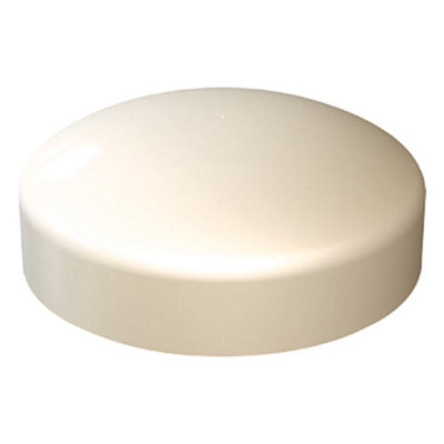 Timco - Two Piece Screw Covers - Cream (Size to Fit 3.5 to 4.2 Screw - 100 Pieces)