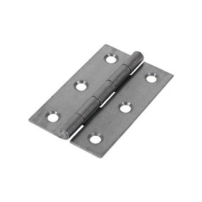 TIMCO Uncranked Butt Hinges (5050) Steel Self Colour - 75 x 48