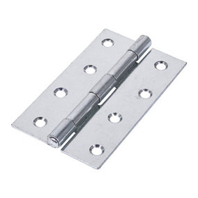 TIMCO Uncranked Butt Hinges (5050) Steel Silver - 100 x 58