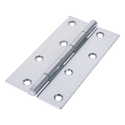 TIMCO Uncranked Butt Hinges (5050) Steel Silver - 127 x 65 (2pcs)