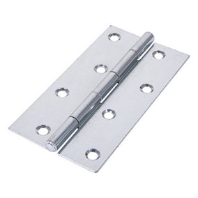 TIMCO Uncranked Butt Hinges (5050) Steel Silver - 127 x 65