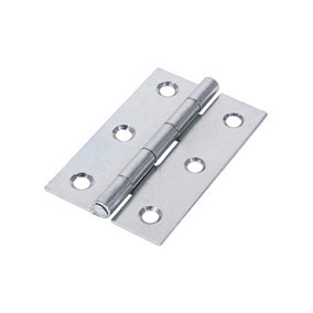 TIMCO Uncranked Butt Hinges (5050) Steel Silver - 75 x 48 (2pcs)