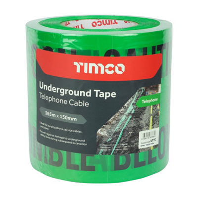 Timco - Underground Tape - Telephone Cable (Size 365m x 150mm - 1 Each)
