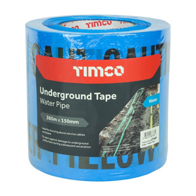 Timco - Underground Tape - Water Pipe (Size 365m x 150mm - 1 Each)