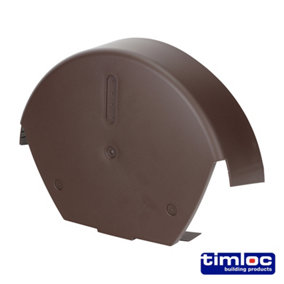 Timco - Universal 1/2 Round Cover Brown (Size 280 x 145 - 1 Each)