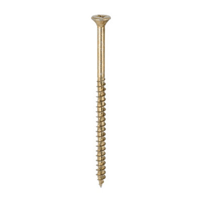 Timco - Velocity Premium Multi-Use Screws - PZ - Double Countersunk - Yellow (Size 5.0 x 90 - 1000 Pieces)