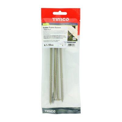TIMCO Wafer Head Exterior Green Timber Screws  - 6.7 x 150 (4pcs)