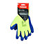 Timco - Warm Grip Gloves - Crinkle Latex Coated Polyester (Size Large - 1 Each)