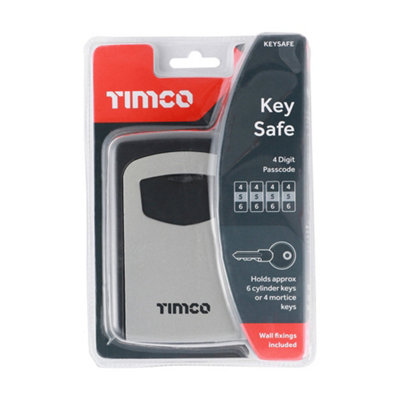 TIMCO Water Resistant Combination Key Safe - 120 x 85 x 40 - 4