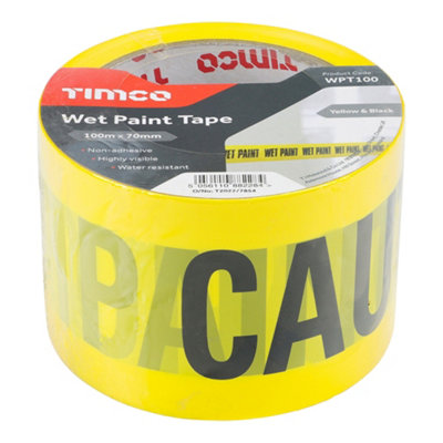 Timco - Wet Paint Tape (Size 70mm x 100m - 1 Each)