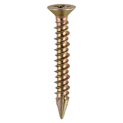 TIMCO Window Fabrication Screws Countersunk PH High-Low Thread Slash Point Yellow - 4.3 x 25