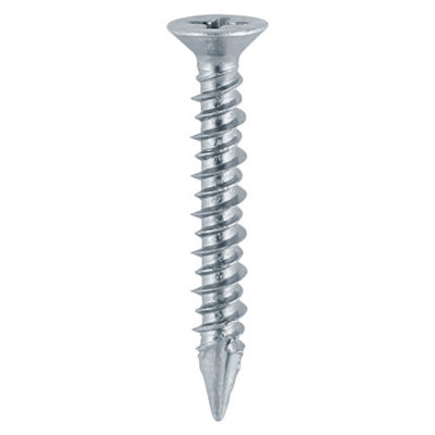 TIMCO Window Fabrication Screws Countersunk PH High-Low Thread Slash Point Zinc - 4.3 x 40