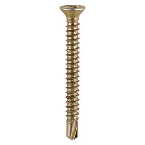 TIMCO Window Fabrication Screws Countersunk PH Self-Tapping Self-Drilling Point Yellow - 3.9 x 38