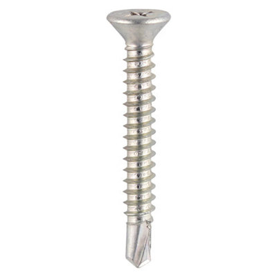 TIMCO Window Fabrication Screws Countersunk PH Self-Tapping Self-Drilling Point Zinc - 4.8 x 38