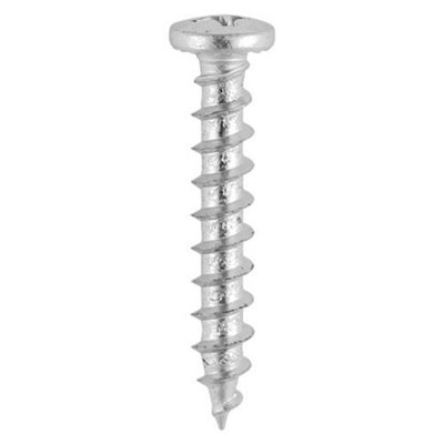 TIMCO Window Fabrication Screws Friction Stay Shallow Pan with Serrations PH Single Thread Gimlet Tip Stainless Steel - 4.8 x 16