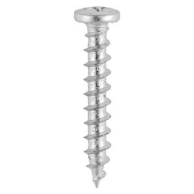 TIMCO Window Fabrication Screws Friction Stay Shallow Pan with Serrations PH Single Thread Gimlet Tip Stainless Steel - 4.8 x 25
