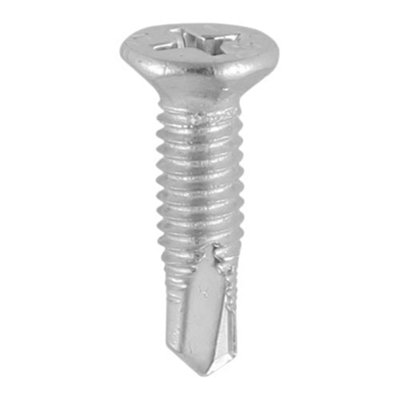 Timco Window Screws Countersunk Facet PH Metric Thread Self-Drilling Point Stainless Steel &Silver Organic(Size 4 x 16 1000Pcs)