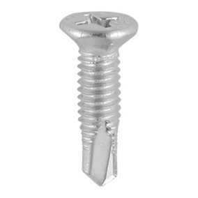 Timco Window Screws Countersunk Facet PH Metric Thread Self-Drilling Point Stainless Steel &Silver Organic(Size 4 x 16 1000Pcs)