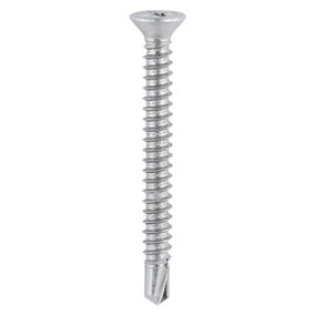Timco Window Screws Countersunk PH Self-Tapping Thread Self-Drilling Point Stainless Steel &Silver Organic(Size 3.9 x 25 1000Pcs)