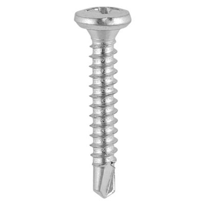 Timco Window Screws Friction Stay Pan Self-Tapping Thread Self-Drilling Point Stainless Steel &Silver Organic(Size 3.9x16 1000Pcs)