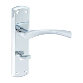 Timco - Zeta Bathroom Handles - Polished Chrome (Size 175 x 45 - 2 Pieces)