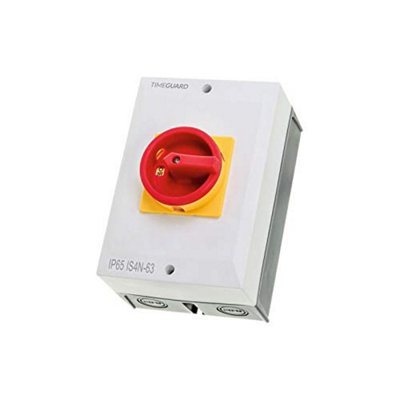 TimeGuard Isolator IS4N-63: Durable 4 Pole Rotary Switch 63A