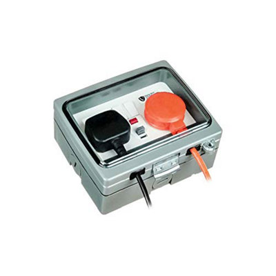 TimeGuard TGV204N 2 Gang 13A RCD Socket with Weatherproof Cover