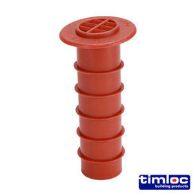 Timloc Cavity Wall Drill Vent Terracotta - 80 (drill hole 25mm) (50pcs)