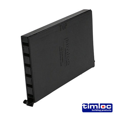 Timloc Cavity Wall Weep Vent Black - 65 x 10 x 100mm