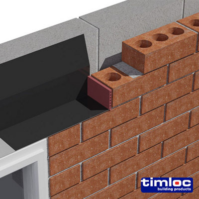 Timloc Cavity Wall Weep Vent Black - 65 x 10 x 100mm