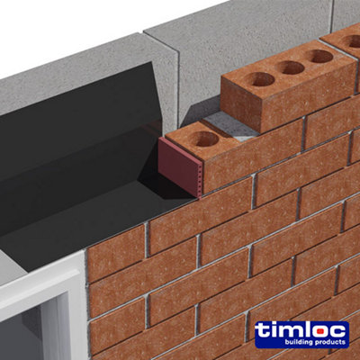 Timloc Cavity Wall Weep Vent Black - 65 x 10 x 100mm
