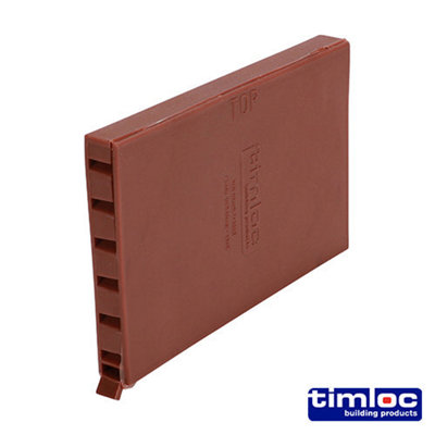 Timloc Cavity Wall Weep Vent Brown - 65 x 10 x 100mm