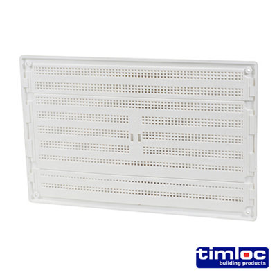 Timloc Louvre Grille Vent Flyscreen White - 242 x 165mm