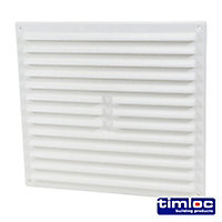 Timloc Louvre Grille Vent Flyscreen White - 242 x 242mm