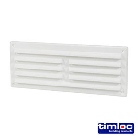 Timloc Louvre Grille Vent Flyscreen White - 242 x 89mm
