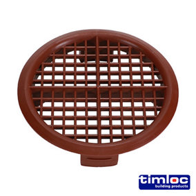 Timloc Push-in Soffit Vent Brown -  70.0