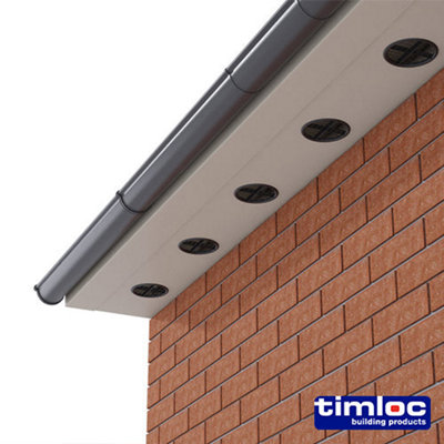 Timloc Push-in Soffit Vent White -  70.0 (10pcs) - 3