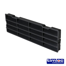 Timloc Through-Wall Cavity Sleeve Baffle Black - 229 x 76mm