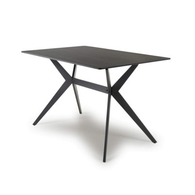 Timor 1200mm Black Dining Table