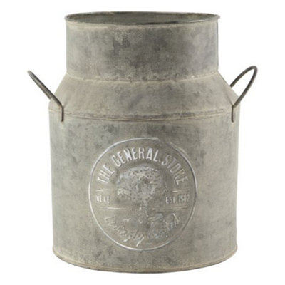 Tin Planter Milk Churn General Store 15cm