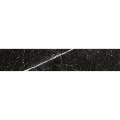 Tinos Black Marquina Marble Effect Matt 80mm x 442mm Porcelain Wall & Floor Tiles (Pack of 30 w/ Coverage of 1.06m2) - 4